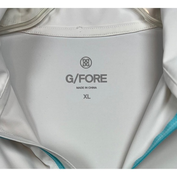 G/Fore Wonen's Sun Shield Silky Tech, Nylon 1/4 Zip, Snow, Size XL - Picture 8 of 9